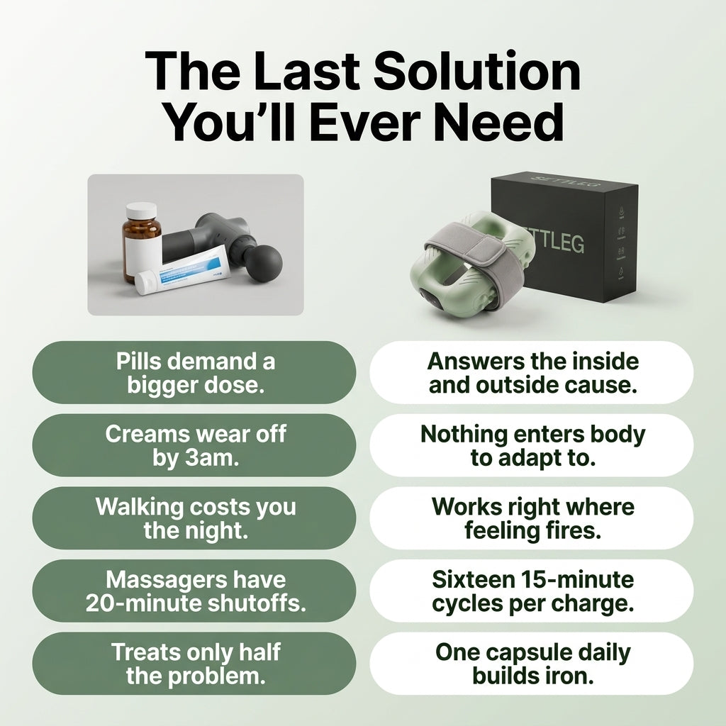 Settleg™ Restless Legs Vibration Wearable Device for Sleep